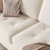 Modern Oversized Loveseat, Beige Upholstered Loveseat with Soft Spacious Armrests - 4 of 4