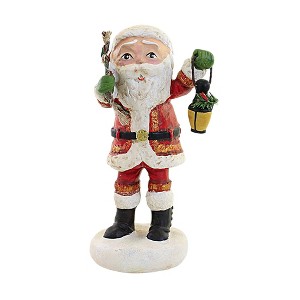 Charles Mcclenning 8.5 Inch Here Comes Santa Lantern Garland Winter Santa Figurines - 1 of 3