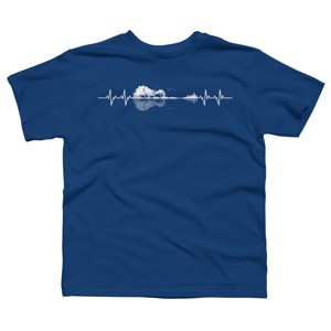 Boy's Design By Humans Nature Guitar Heart Beat By Maryedenoa T-Shirt - 1 of 2