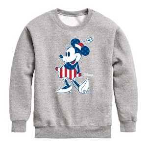 Boys' - Disney - Americana Graphic Long Sleeve Fleece Sweatshirt - 1 of 4