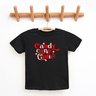 The Juniper Shop Candy Cane Cutie Stars Toddler Short Sleeve Tee