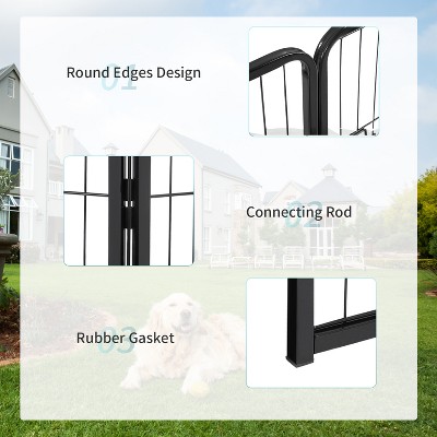 Black Heavy Duty Metal 40" Height 32 Panels Dog Playpen
