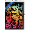 Trends International Five Nights at Freddy's - Rainbow Framed Wall Poster Prints Black Framed Version 14.725" x 22.375" - 3 of 4