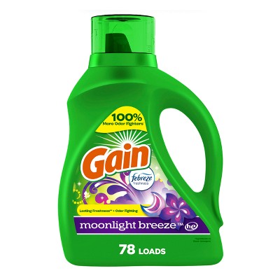 Gain + Aroma Boost Moonlight Breeze Scent HE Compatible Liquid Laundry Detergent Soap