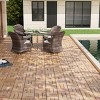 SEVOBAL 10 PCS Carpet Tiles  12" x 12" Interlocking Deck Tiles Waterproof Anti-mildew Mold Resistant for Outdoor Flooring, Brown, 12.88"*12.88"*6.93" - 3 of 4