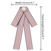 Elerevyo Women's Pre-Tied Ribbon Elegant Brooch Pin Bow Tie - 2 of 4