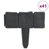 vidaXL Plastic Garden / Lawn Fence Stone Look 41 pcs 32.8' - 2 of 4