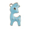 John Bead 8 Pieces 24x11mm Light Blue Deer Sweet & Petite Mini Cute Charms for Jewelry Making DIY Crafts - 2 of 4