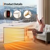 QingMoon 550W Graphene Wall Heater, Energy Efficient Electric Heating Panel with Adjustable Thermostat, Safe and Quiet Operation for Home and Office - 2 of 4