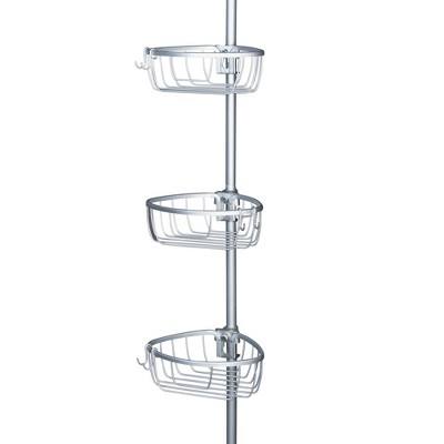 Zenna Home Corner Tension Pole Shower Caddy - Thumbnail 3