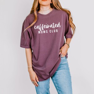 Simply Sage Market Caffeinated Moms Club Garment Dyed Tee - 1 of 4