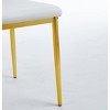 APRILSOUL37.4"Chair set of 4,GOLDEN COLOR LEG,WHITE SEAT - 2 of 4