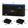 Large High Gloss Storage Cabinet, TV Stand, Media Dressers - 3 of 4