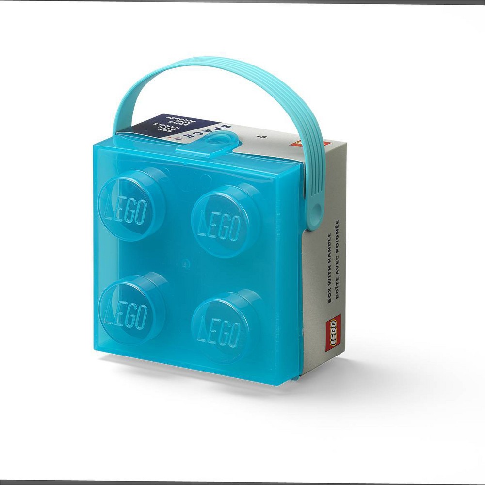 Photos - Construction Toy Lego Translucent Box with Handle Blue 
