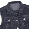 Anna-Kaci Women's Distressed Denim Crop Vest - 4 of 4
