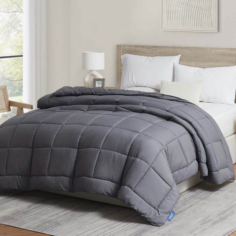 Nestl Premium Quilted Down Alternative Comforter with Corner Tabs, All Season Comforter Duvet Inserts, 3 of 10