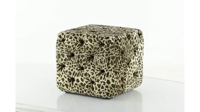 Glam Wood Ottoman Brown - Olivia &#38; May, 2 of 6, play video