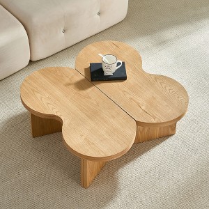 Kumasinova Modern Butterfly Shape Coffee Table,MDF  End Table with Unique Design,Center Table for Living Room,Bedroom and Office,Living Room Furniture - 1 of 4