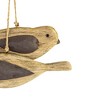 Carved Bird with Pillowed Wings Decorative Accent Brown Wood, Metal & Jute by Foreside Home & Garden - 3 of 4