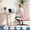 Lyngins Modern Cross-Legged Home Office Desk Chair,Small Swivel Task Chair for Office,Study,Vanity Room,No Wheels - 4 of 4