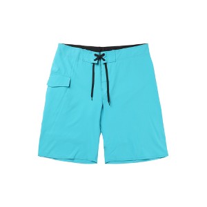 TATT 21 Men's Casual Solid Color Elastic Waist Drawstring Beach Swimwear Shorts - 1 of 3