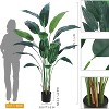 Artificial Bird of Paradise Plant Fake Palm Tree for Indoor Outdoor Modern Decor Faux Plants - 2 of 4
