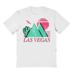 Rerun Island Men's Las Vegas Mountains Short Sleeve Graphic Cotton T-Shirt - 1 of 2