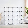 Cube Storage Organizer, Set of 16 Plastic Cubes, Cube Shelf, Book Shelf, Closet Organizers and Storage, Room Organization, 12.2 x 48.4 x 48.4 Inches - 2 of 4