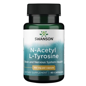 Swanson Dietary Supplements N-Acetyl L-Tyrosine 350 mg 60 Caps. - 1 of 3
