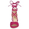 Allegra K Women's Open Toe Crisscross Block Heeled Lace Up Sandals - 2 of 4
