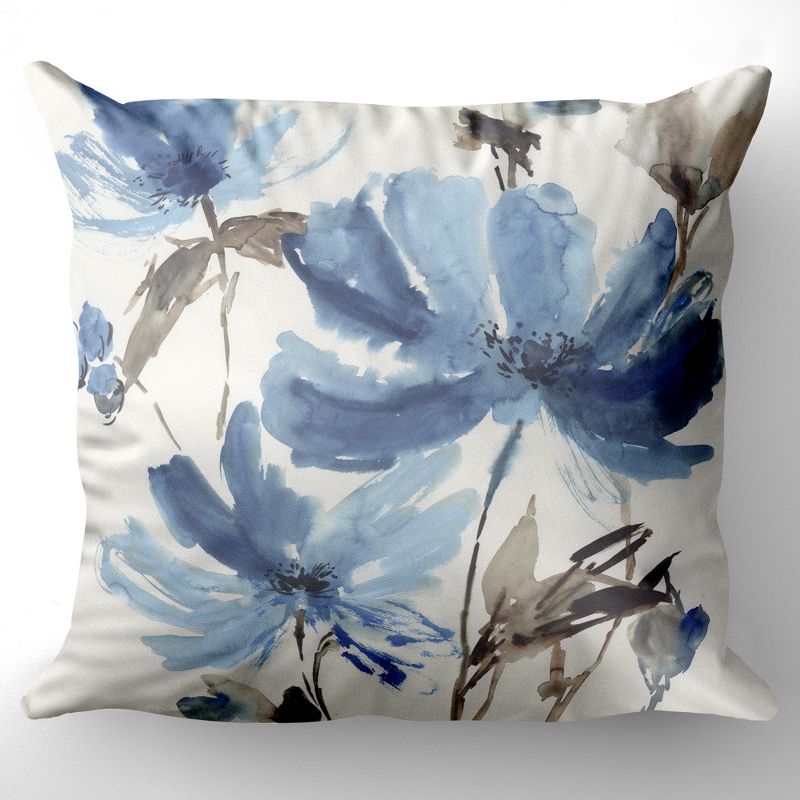 Americanflat Botanical Blissful Blue By Pi Creative Art Throw Pillow, 3 of 11