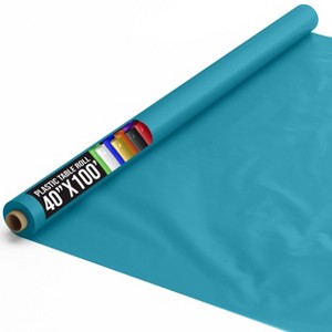 Crown Display 40 inch x 100 Feet Disposable Plastic tablecloth roll - 1 of 4
