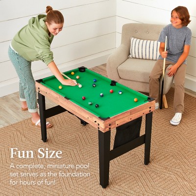 Natural 13-in-1 Combo Game Table with Foosball and Ping Pong