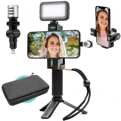 Movo iVlogSK Starter Kit for iPhone - Compact Smartphone Vlogging Kit (Lightning)