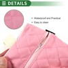 Unique Bargains Universal Car Tissue Holder for Storage Tissues Box Cover Car Backseat Extra Large Tissue Organization Faux Leather Pink - 3 of 4