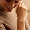 Pure Collection by Ross-Simons 18kt Gold Vermeil Snake Bypass Bangle Bracelet With Single Lab-Grown Diamond - 2 of 4