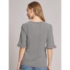 Ruffle Sleeve Stripe Top - 3 of 3