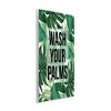 Stupell Industries Wash Your Palms Bathroom Phrase Green Plant Leaves Wall Plaque Art, 10" x 15" - 2 of 4