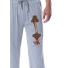 A Christmas Story Mens' Movie Lamp Leg Major Award Sleep Pajama Pants Grey - 3 of 3