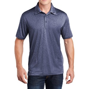 Mafoose Men's Short Sleeve Moisture-Wicking Heather Contender Polo T-shirt - 1 of 4