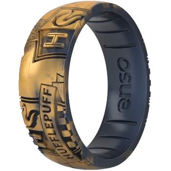 Enso Rings Elements Collection - 6.6mm Black Pearl Silicone Band