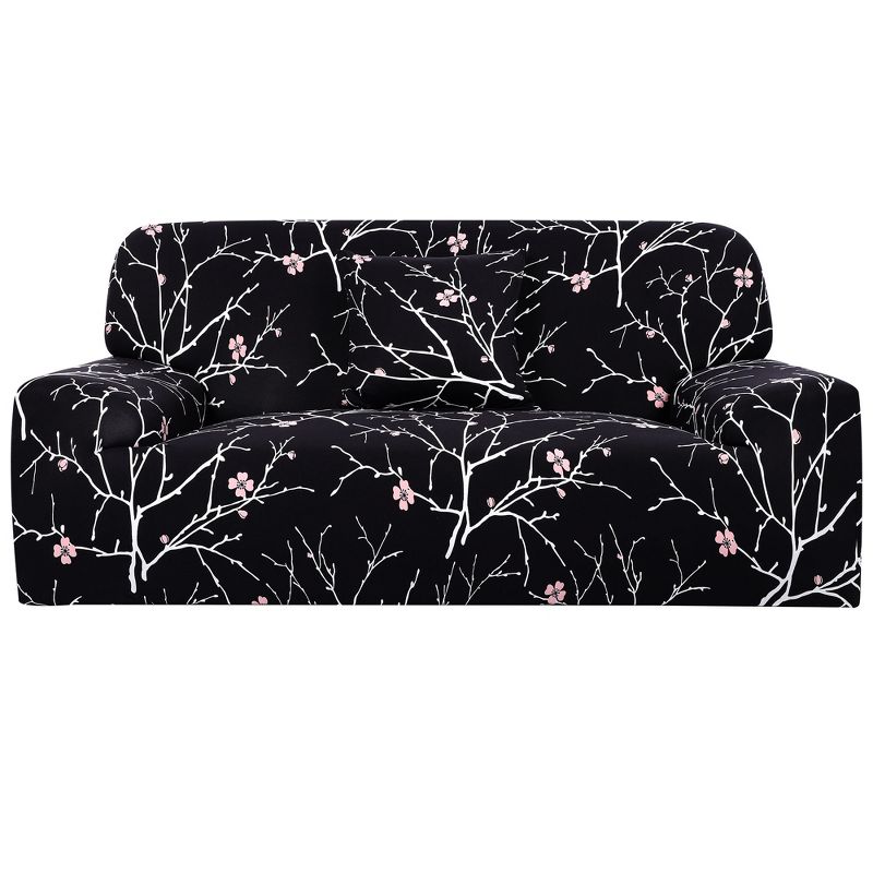 PiccoCasa Printed Sofa Cover Stretch Couch Cover Slipcovers Furniture  + One Pillow Cover for 1 2 3 4 Cushion Couch, 1 of 5