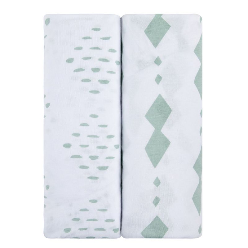 Ely's & Co. Baby Fitted Crib Sheet 100%  Combed Jersey Cotton 2 Packs Gender Neutral, 2 of 8