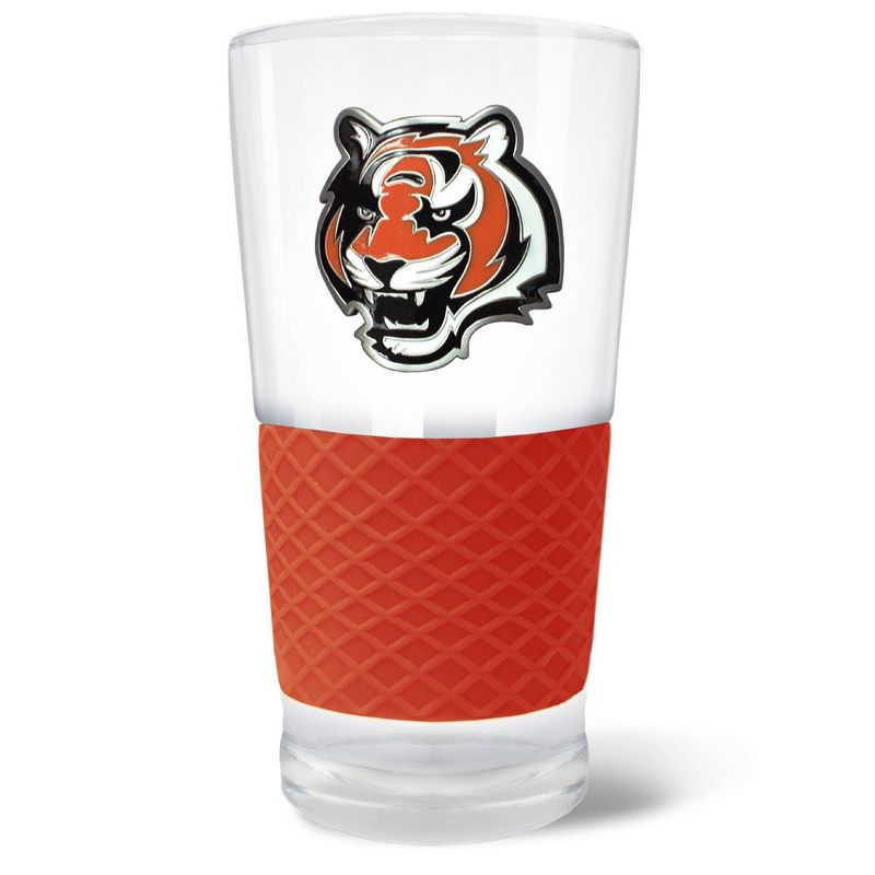 NFL Cincinnati Bengals 22oz Pilsner Glass with Silicone Grip, 1 of 2