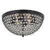 Elegant Lighting Taye 4 light Matte Black Flush Mount - 4 of 4