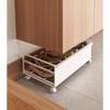 Yamazaki Home - Rolling Shoe Rack (9" H) - Steel - Black - 3 of 4