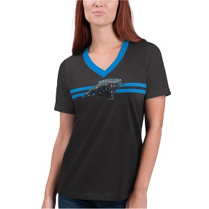 G-III Sports Womens Carolina Panthers Embellished T-Shirt - 1 of 1