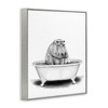 Stupell Industries Hippo In A Tub Funny Framed Giclee Art - 2 of 4