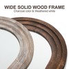 71"*31" Classic Arched Full-Body Mirror, Brown Wood Framed Weather Full-Length Vanity Mirror for Bathroom, Bedroom Entryway, Living/Dressing Room - 4 of 4