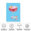Trademark Fine Art - Alice Straker  Sparkling Rose Gin Cocktail Matted Framed Art - 4 of 4
